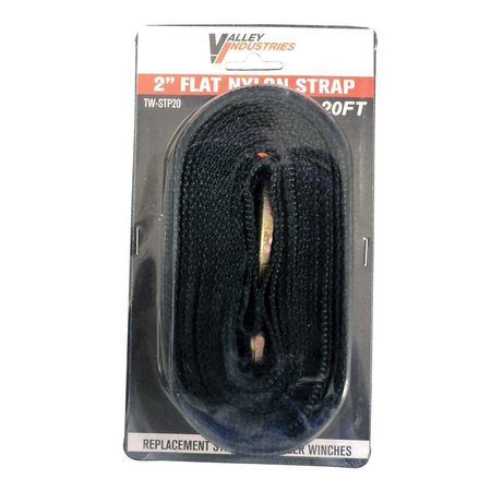VALLEY INDUSTRIES Trailer Winch Replacement Strap - 20' Length TW-STP20